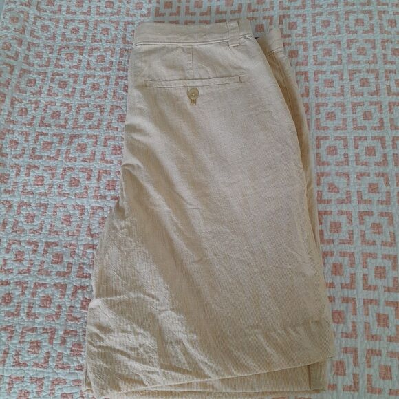 Banana Republic Emerson Shorts Regular Fit Flat Front Cotton Chino Preppy Sz:33 - Picture 2 of 7
